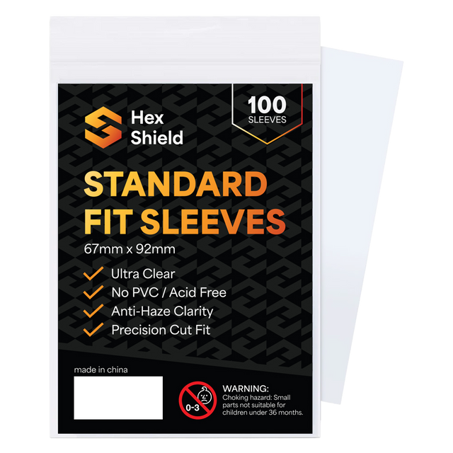 Standard Fit Card Sleeves 100 Pack | Premium Trading Card Sleeves